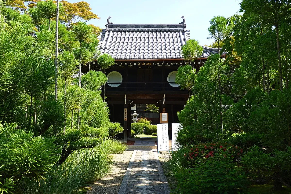 L'ingresso del tempio Genko-an a Kyoto