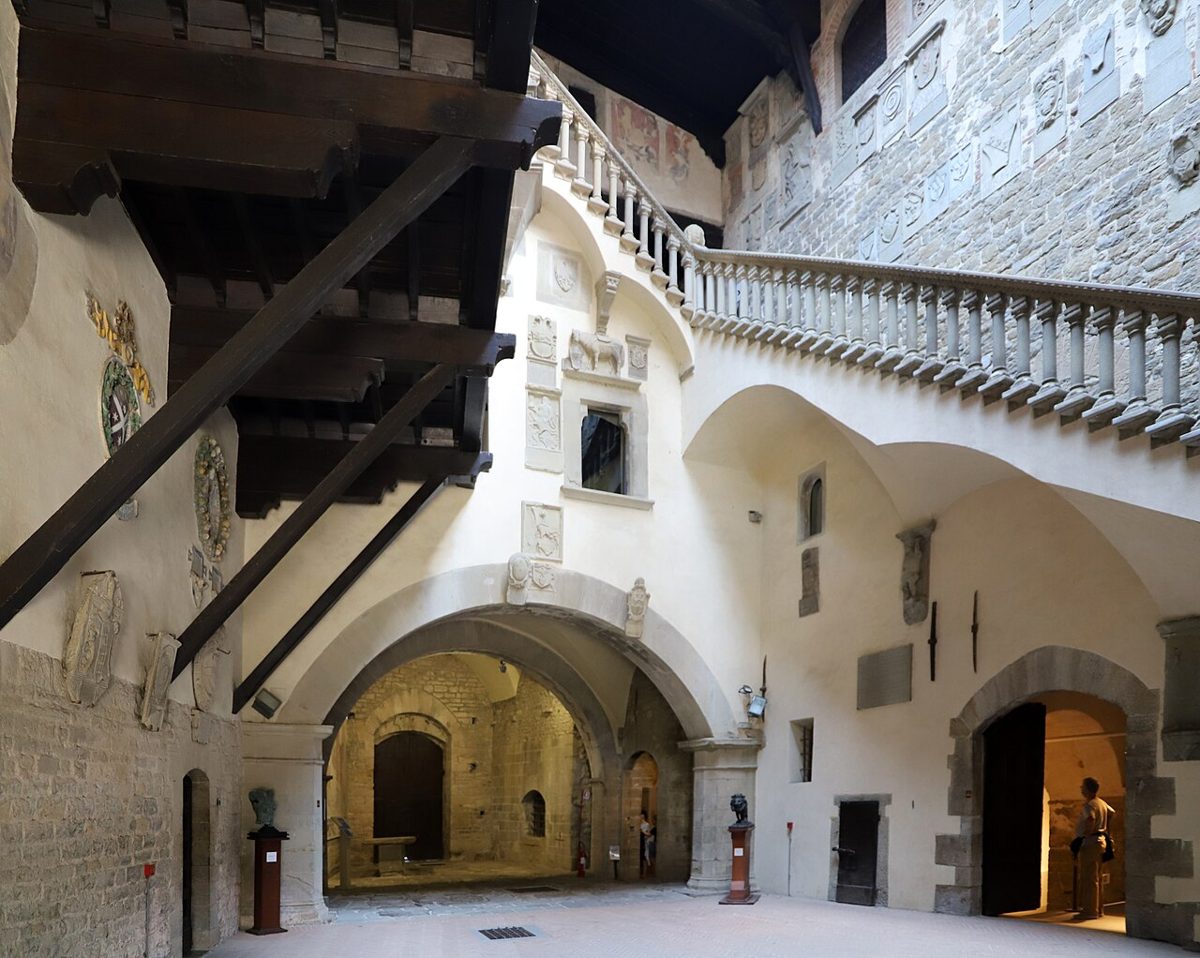 Il cortile del Castello di Poppi