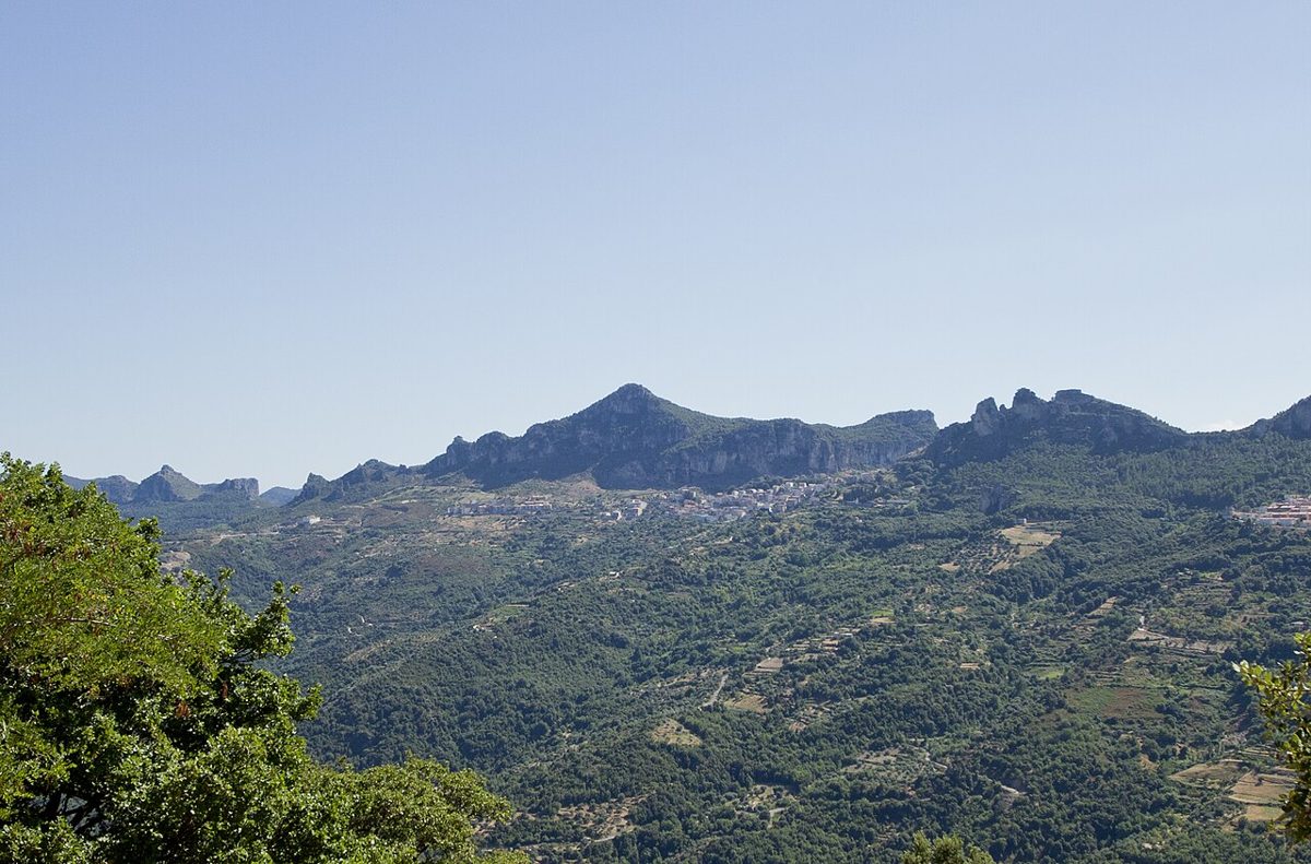 I rilievi dell'Ogliastra visti da Ulassai