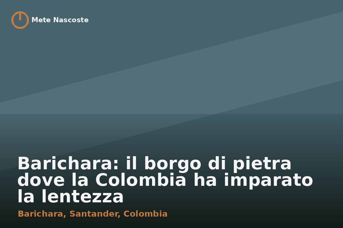 Barichara: il borgo di pietra dove la Colombia ha imparato la lentezza