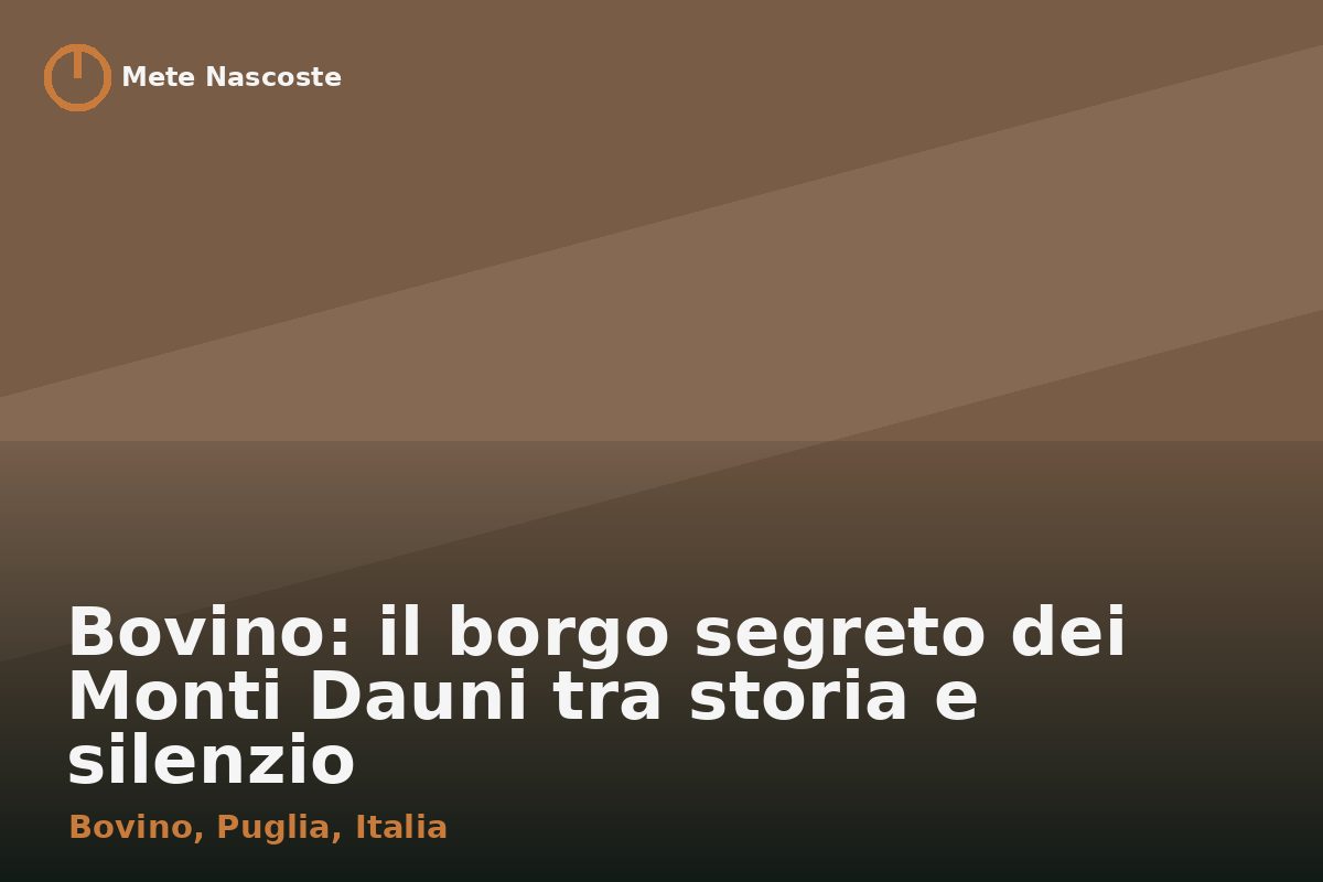 Bovino: il borgo segreto dei Monti Dauni tra storia e silenzio