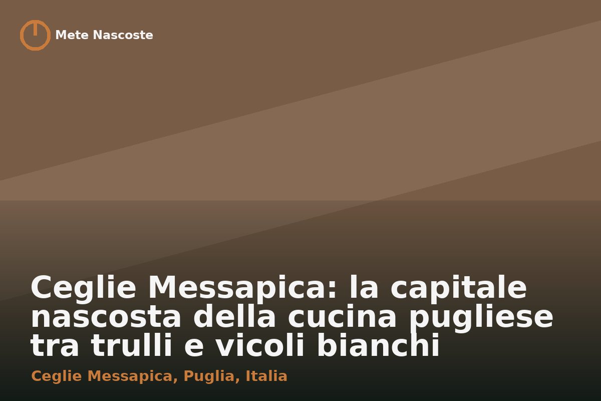 Ceglie Messapica: la capitale nascosta della cucina pugliese tra trulli e vicoli bianchi