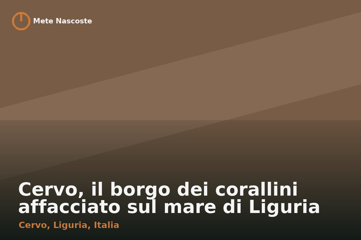 Cervo, il borgo dei corallini affacciato sul mare di Liguria