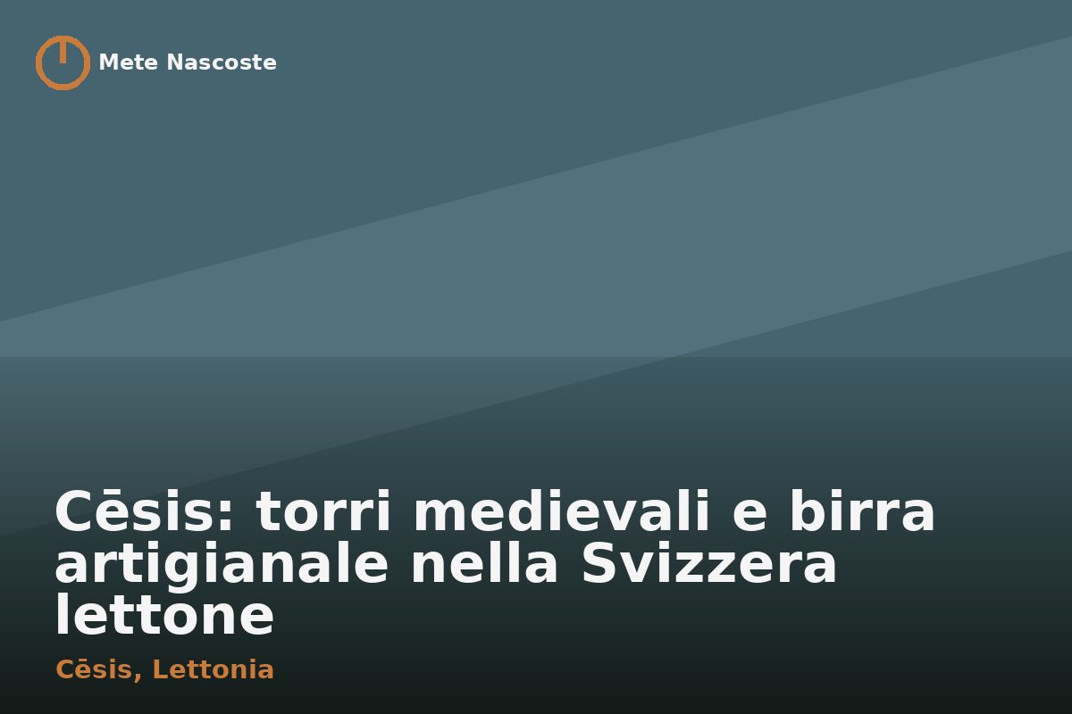 Cēsis: torri medievali e birra artigianale nella Svizzera lettone
