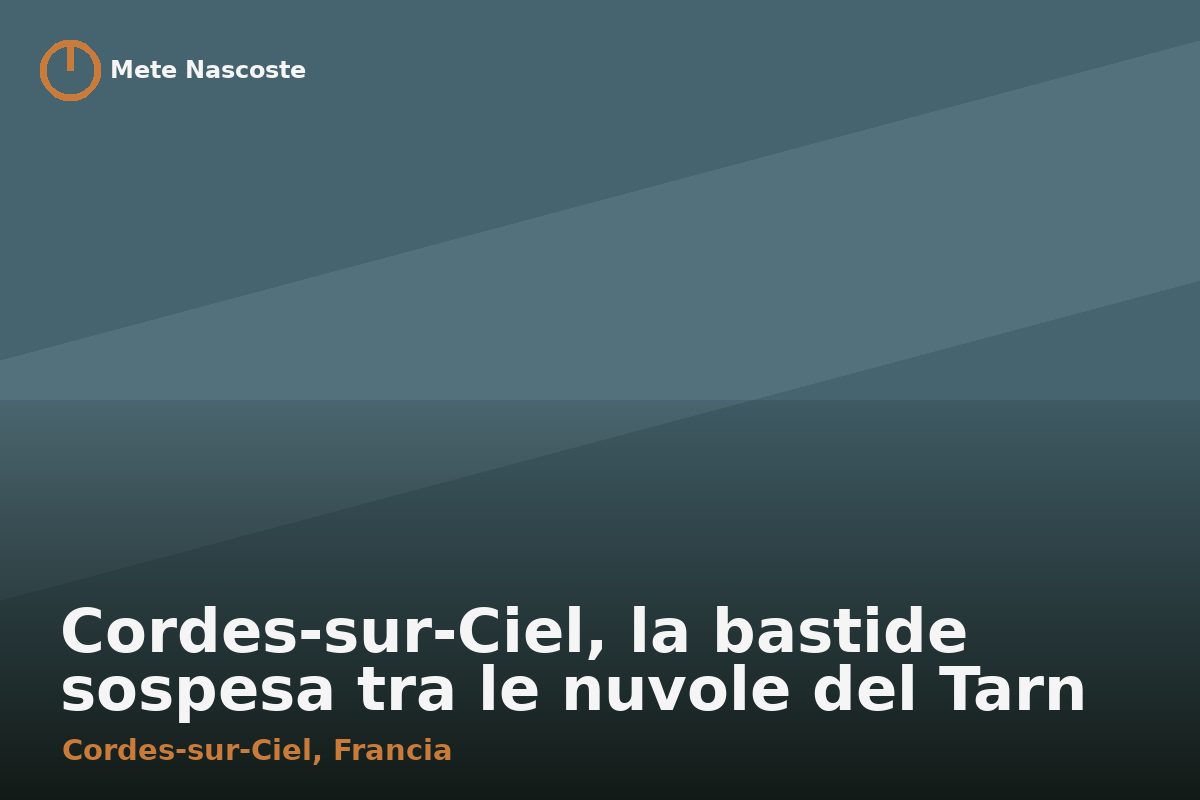 Cordes-sur-Ciel, la bastide sospesa tra le nuvole del Tarn