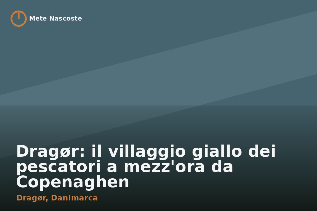 Dragør: il villaggio giallo dei pescatori a mezz'ora da Copenaghen
