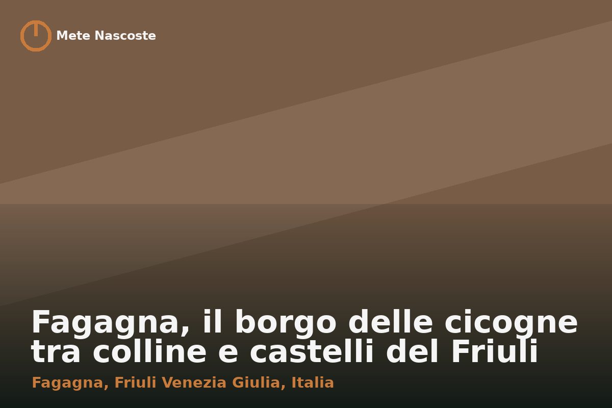 Fagagna, il borgo delle cicogne tra colline e castelli del Friuli