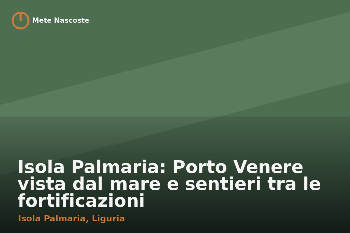 Isola Palmaria: Porto Venere vista dal mare e sentieri tra le fortificazioni