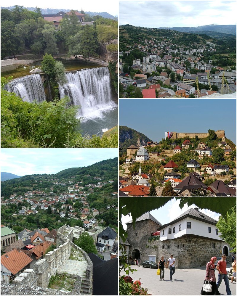 Jajce, la città bosniaca dove una cascata scende nel centro storico
