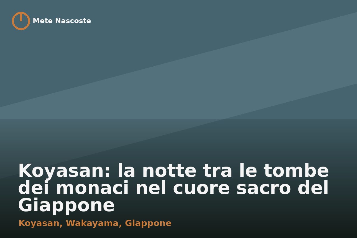 Koyasan: la notte tra le tombe dei monaci nel cuore sacro del Giappone