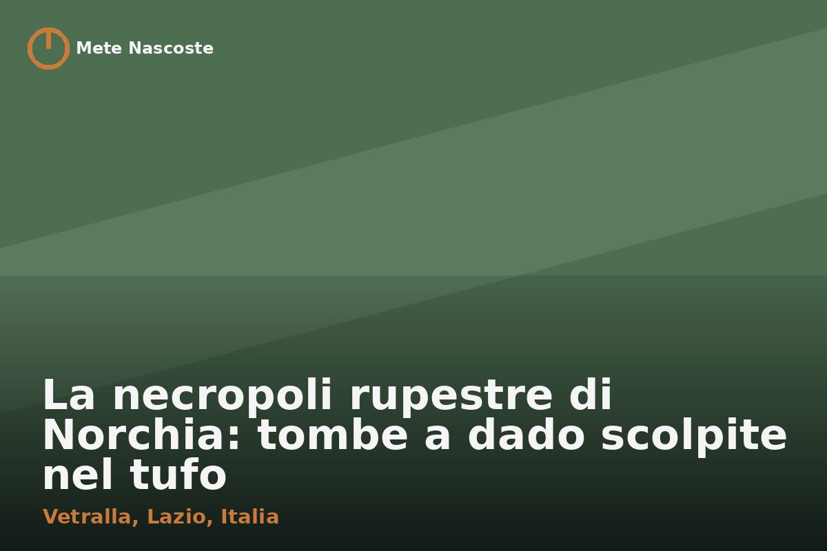 La necropoli rupestre di Norchia: tombe a dado scolpite nel tufo