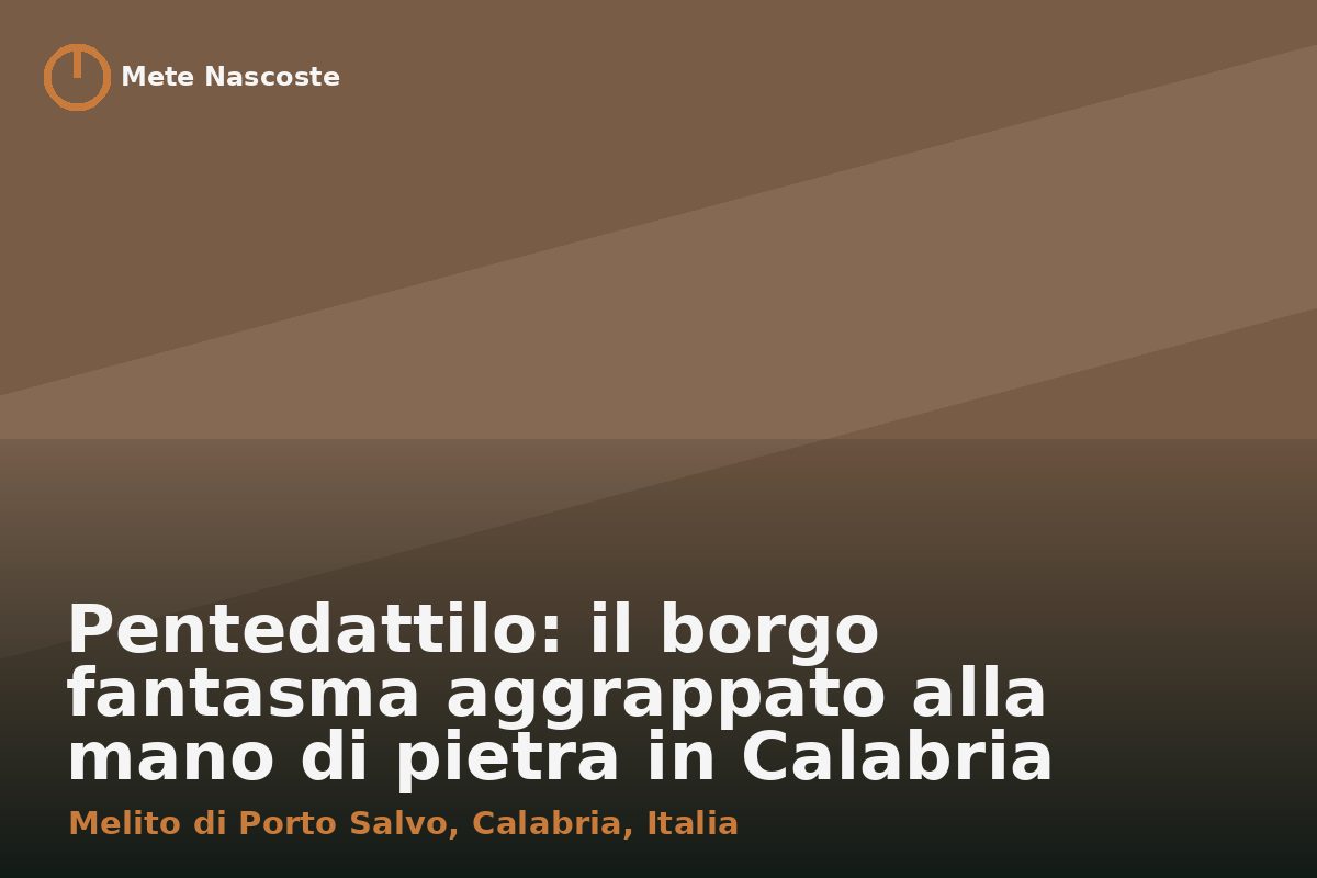 Pentedattilo: il borgo fantasma aggrappato alla mano di pietra in Calabria
