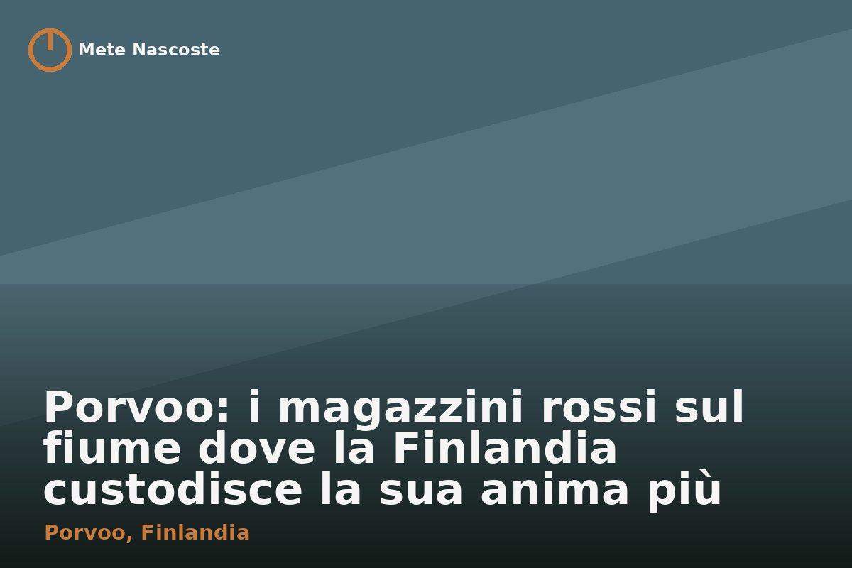 Porvoo: i magazzini rossi sul fiume dove la Finlandia custodisce la sua anima più antica