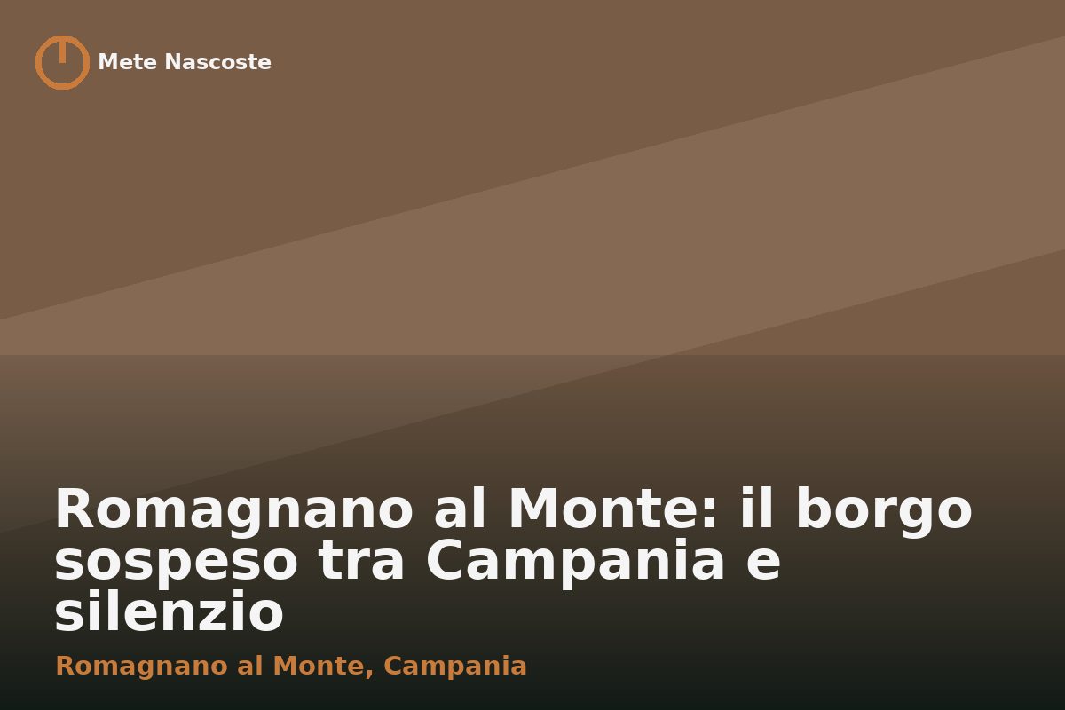 Romagnano al Monte: il borgo sospeso tra Campania e silenzio