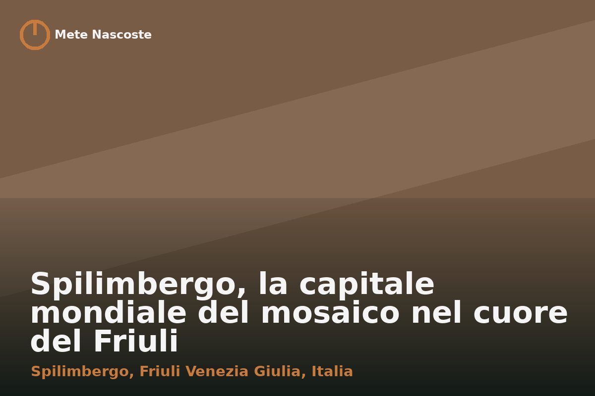 Spilimbergo, la capitale mondiale del mosaico nel cuore del Friuli