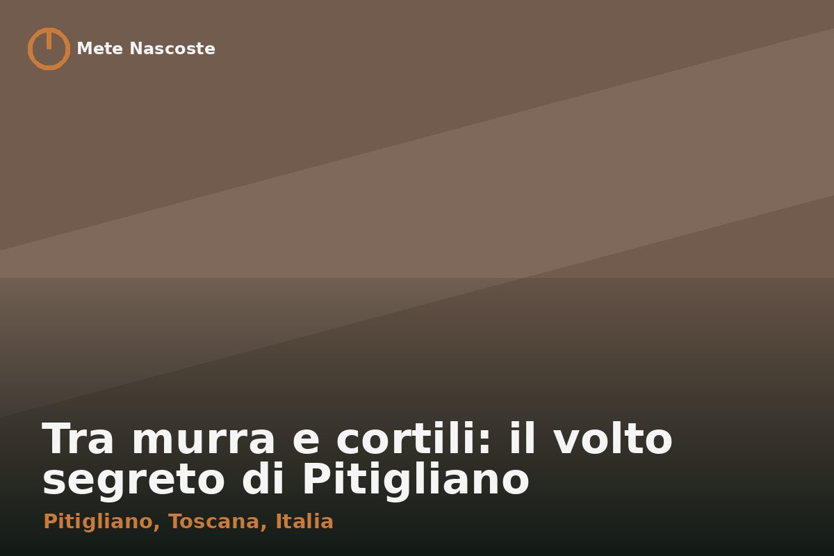 Tra murra e cortili: il volto segreto di Pitigliano