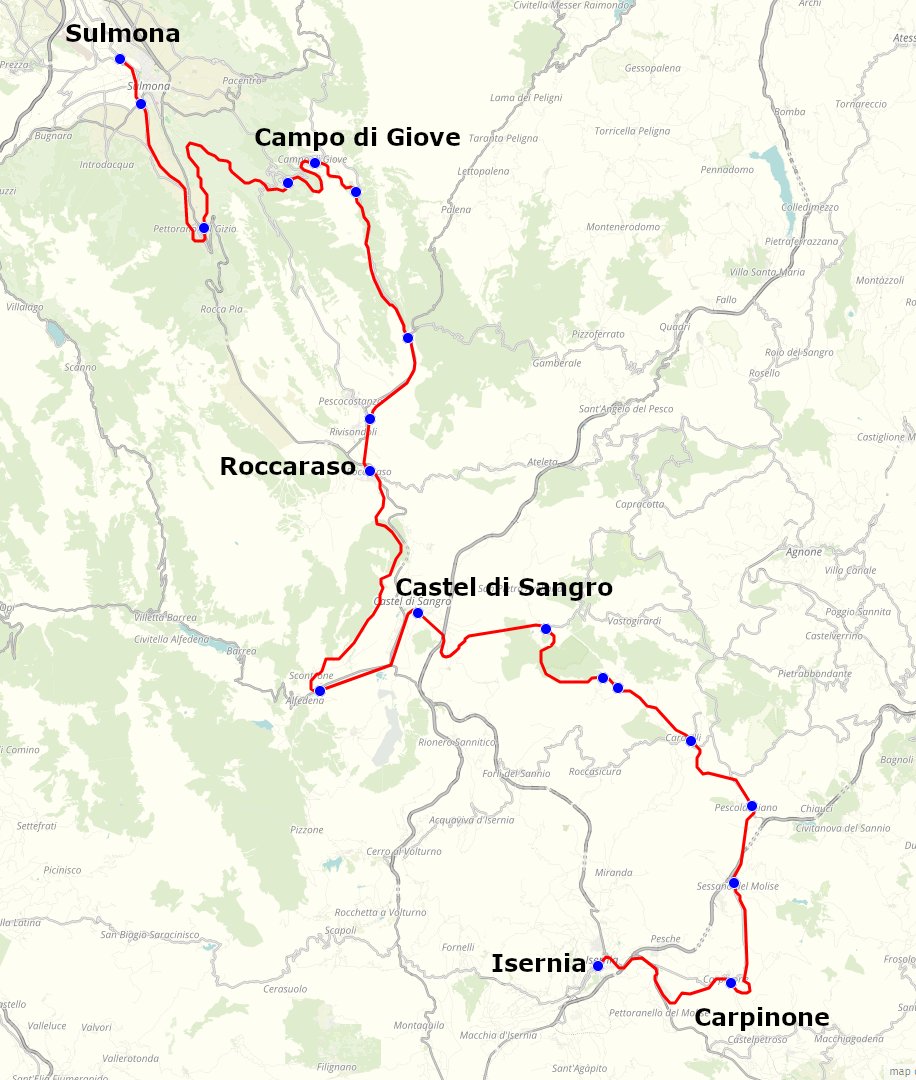 Transiberiana d'Italia: il treno che attraversa i Monti del Matese (Sulmona, Abruzzo, Italia)