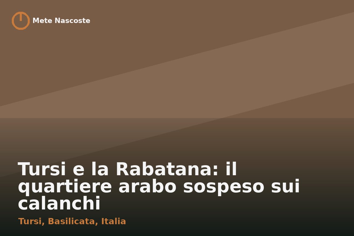 Tursi e la Rabatana: il quartiere arabo sospeso sui calanchi