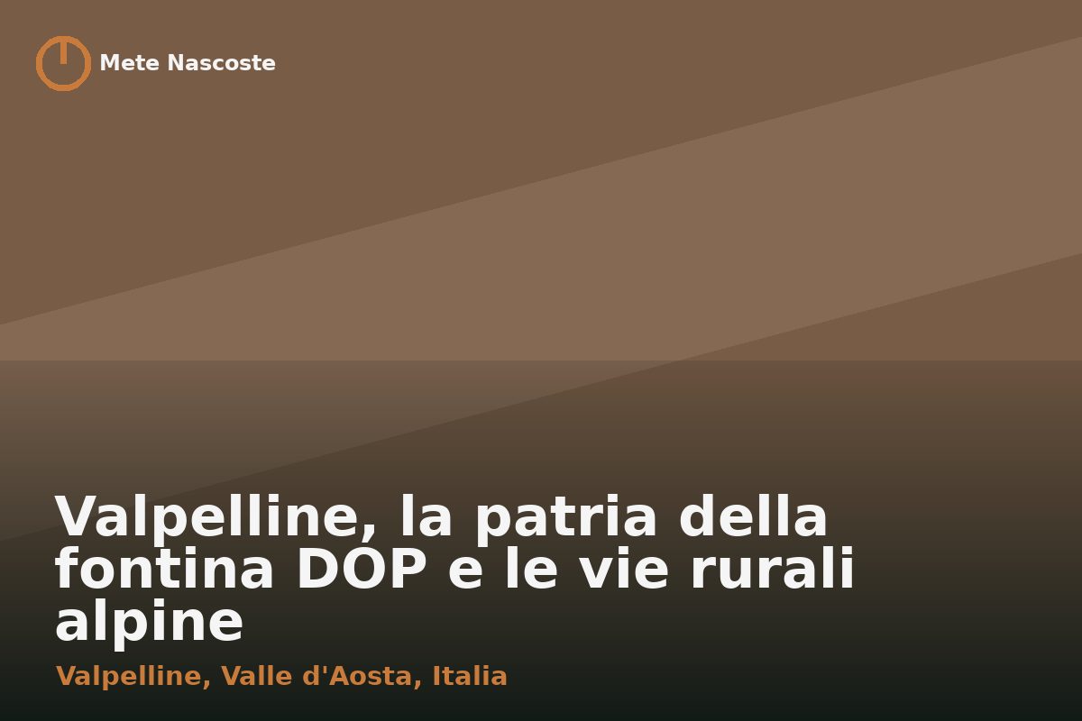 Valpelline, la patria della fontina DOP e le vie rurali alpine