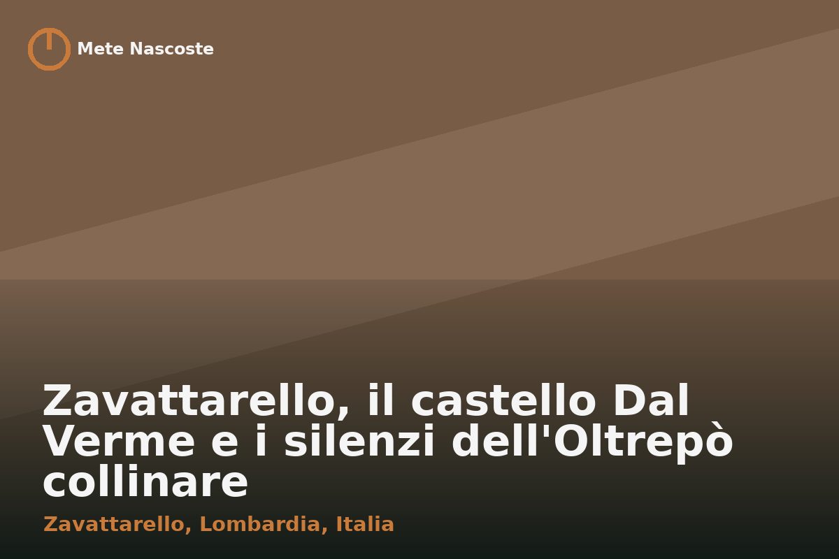 Zavattarello, il castello Dal Verme e i silenzi dell'Oltrepò collinare